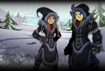 Tundra Stalker Christmas Limited Time Shop items in online MMO RPG Adventure Quest Worlds