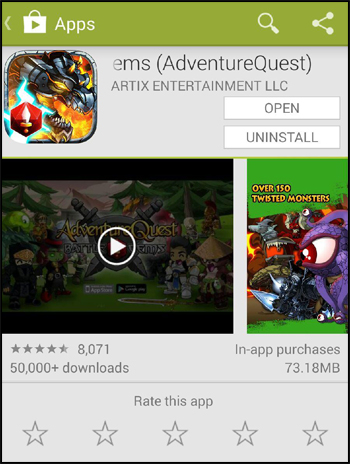 Battle Gems new RPG mobile game on Android Google Play