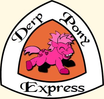 Derp Pony Express logo in online fun games