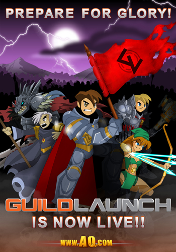 Guild Launch AdventureQuest Worlds new release