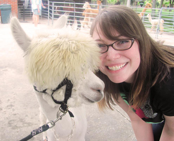 Jemini visits Alpaca Ranch for video game research