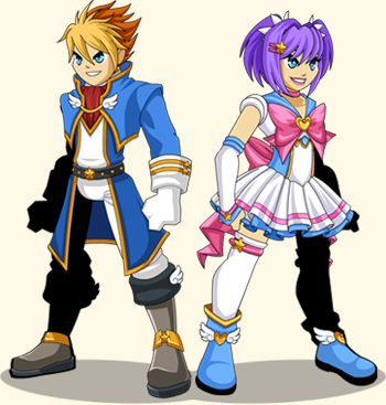 Jemini's Magical Anime characters in flash games