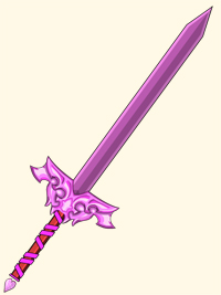 Pink Default Sword in online fantasy game