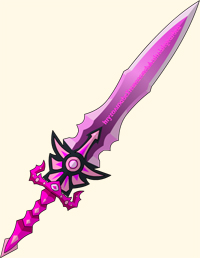 Pink Phoenix Blade in online flash game AQW