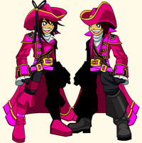 Ahoy Bubblegum Scallywag pirate in fantasy game AQW