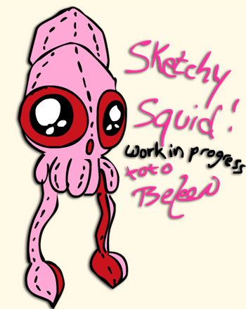 Beleen Squid Sketch work in progess