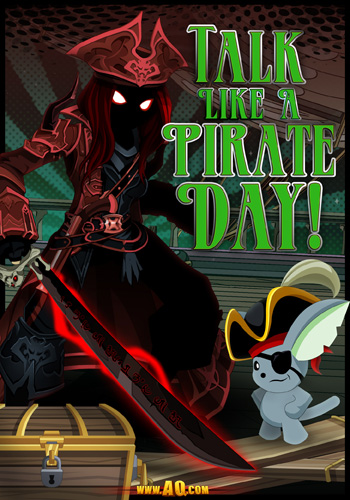 Talk Like a Pirate Day video game event MMORPG Adventure Quest Worlds 