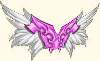 Pink and White Wings for your back Beleen