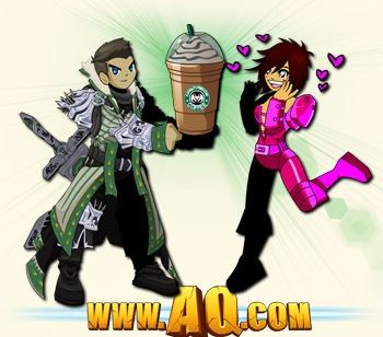 Starbucks spoof AdventureBucks Coffee Beleen and Zoshi