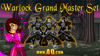 Action adventure MMORPG Armor Rare Warlock Grand Master Set