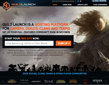 Guild Launch Homepage